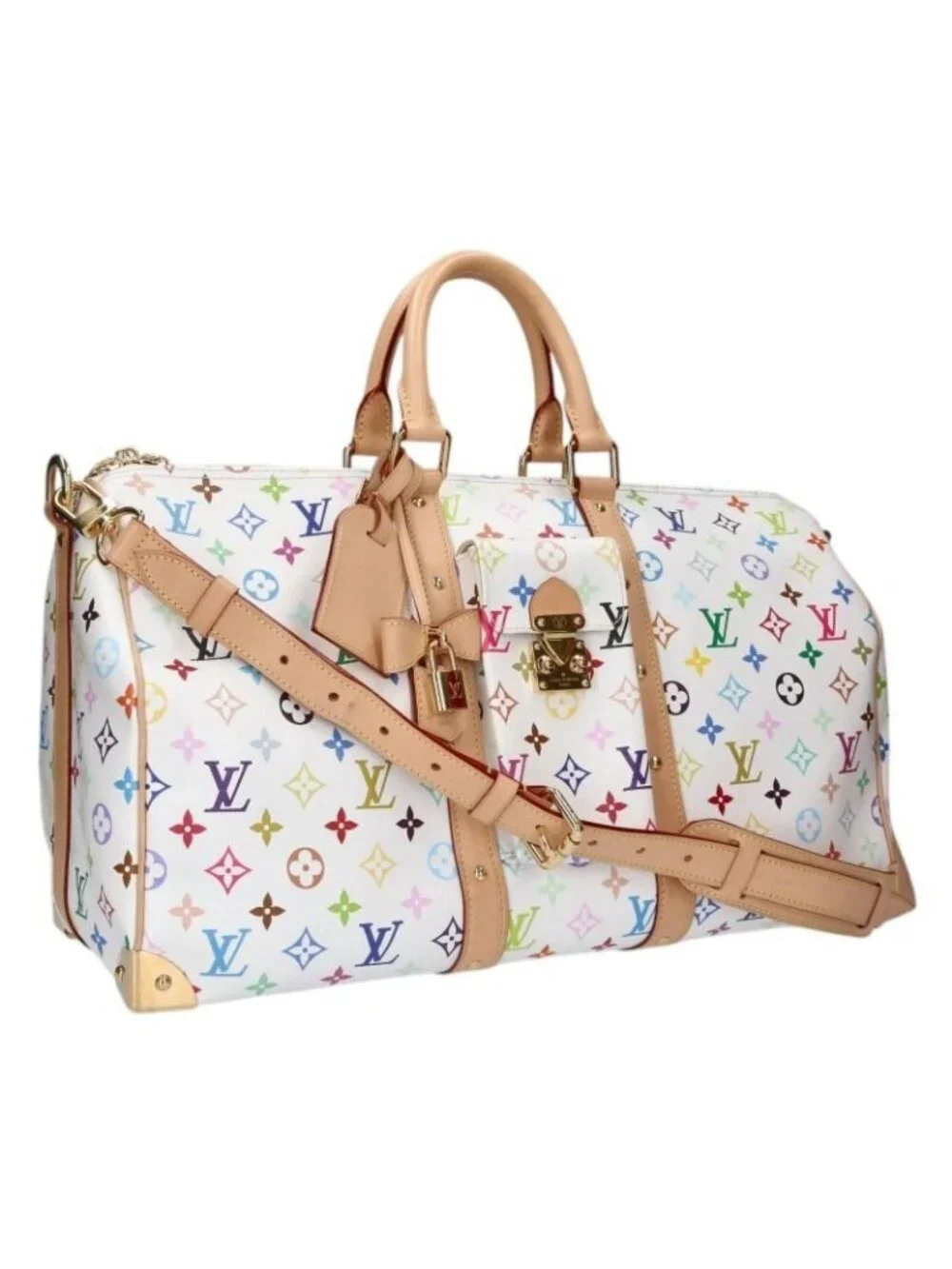 Louis Vuitton Takashi Murakami Keepall Bandouliere 45 TM Monogram All Over